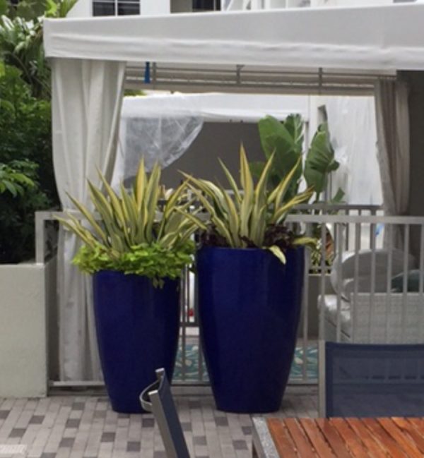 Ceramic Blue Planter